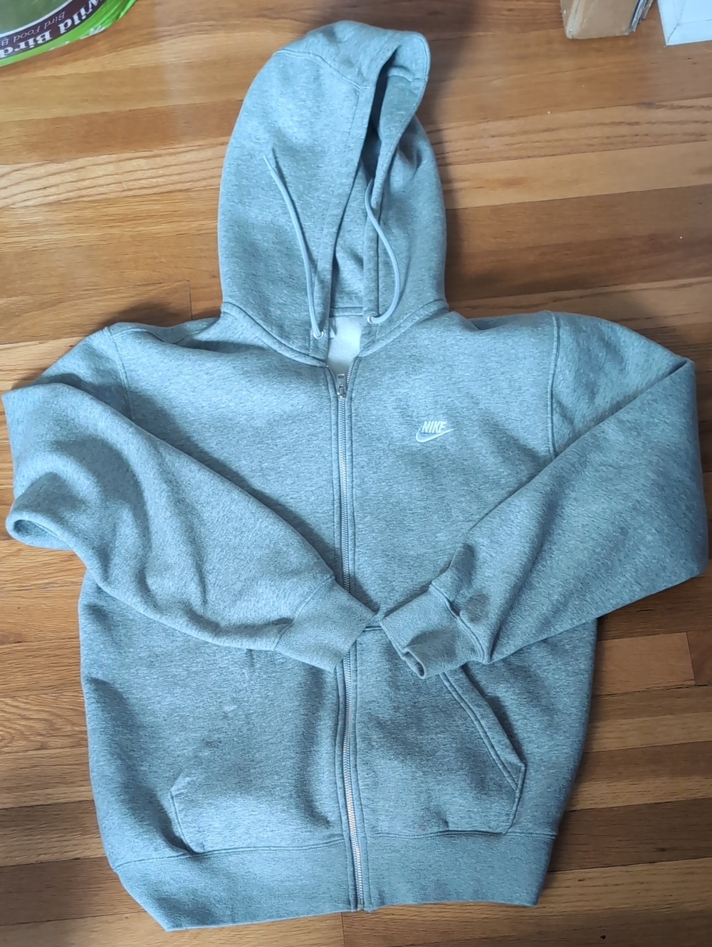 Nike Gray Full-Zip Hooded Sweatshirt
